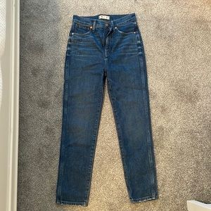 Madewell stovepipe dark blue jeans size 26